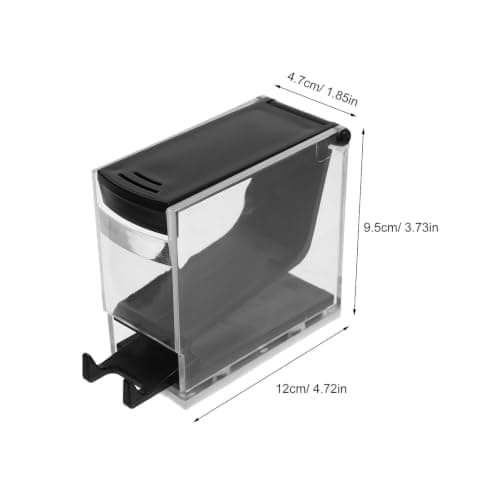 Ciieeo 2pcs Portable Cotton Roll Holder with Sealed Lid Plastic Press-on Type Dispenser Box for Cotton Rolls and Wool Organizer Suitable for Home Care and Travel Kit — view 2