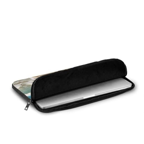 Laptop Sleeve Case 10 inch, Shockproof Protective Laptop Cover Beach White Clouds Briefcase Portable Carrying Computer Bag — view 6