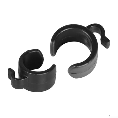 10-Pack ABS Mic Cable Clips for Tripod Stand Black(20mm) — view 4