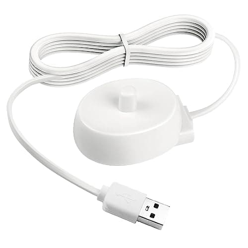 LOPHE Electric Toothbrush Charger, Toothbrushes Charging Adapter with Inductive Charging Base, Waterproof Portable Replacement USB Plug Charger, Travel Toothbrush Charger
