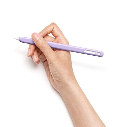 UPPERCASE Designs NimbleSleeve Premium Silicone Case Holder Protective Cover Sleeve Compatible with iPad Apple Pencil Pro and 2nd Generation Only (Lavender) — view 2