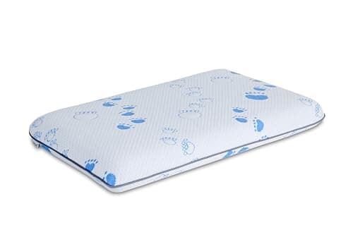 SIKAINI Kids Memory Foam Pillow, Hypoallergenic Neck Support for Children (3-10 Years), Breathable & Machine Washable Paw Cover, Certified Safe Toddler Pillow for First Big Bed, Orthopedic Design — view 4