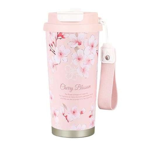 EACHPT Travel Mug,500ML Insulated Coffee Mug - Double-Wall Stainless Steel, Leak-Proof &BPA Free,Portable Coffee Cup Travel Mug with Hidden Straw - Perfect for Hot and Cold Drinks