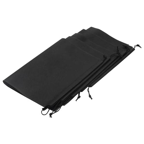 JOIKIT 30 PCS 44 x 32cm Shoe Bags for Travel, Large Shoes Storage Bags with Clear Windows, Black Dust Proof Shoe Bag Organizers for Storage — view 5