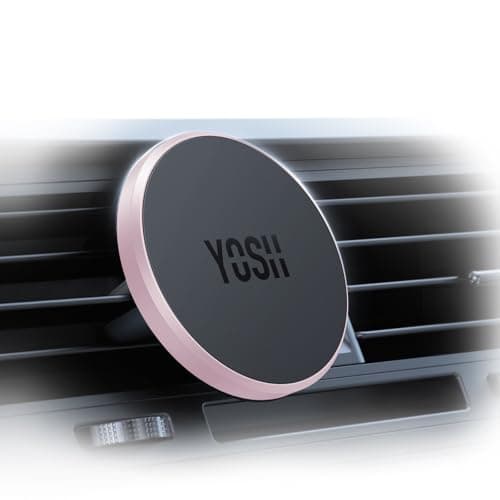 YOSH for MagSafe Car Mount Magnetic Phone Holder Air Vent for iPhone, Pink