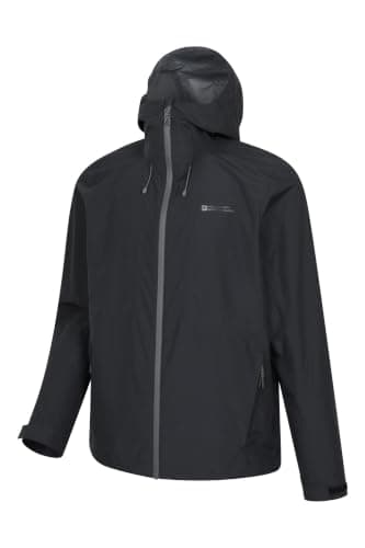 Mountain Warehouse Aerovent Men’s Waterproof Packable 2.5 Layer Jacket Black XL — view 5