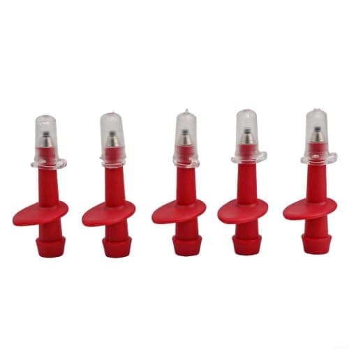 Gdfnmogo Walking Tip Cover Steel Tip Protectors Anti Slip Trekking Pole Tips Hiking Pole End Replacement Rubber Feet Nordic Walking Ferrules for Ski Poles 5 Pack — view 2