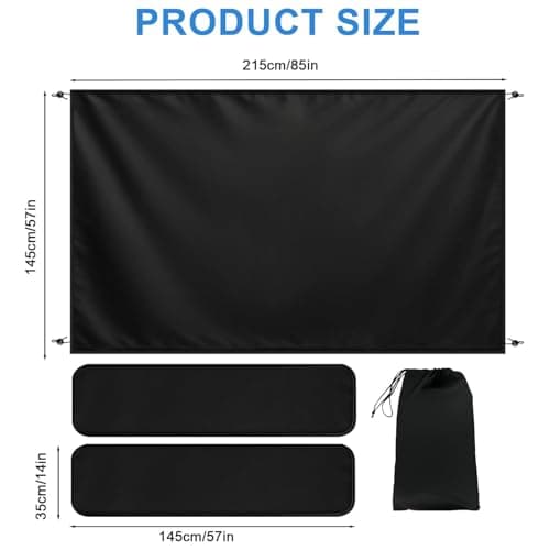 Camper Van Shower Curtains, With Magnetic Rope Waterproof Adjustable Cover — view 6