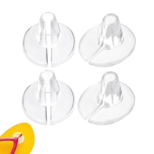 Sandal Toe Protector 2 Pair,Thong Protective Toe Cushion,Adhesives Gel Shoe Pad Anti-Slip Shock Absorption Invisible Slim Inserts, for Outdoors Beach Casual Daily Sports Travel