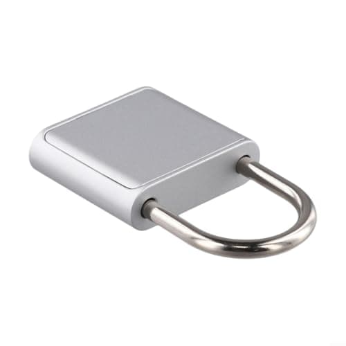 Biometric Padlock Stainless Steel Shackle 4mm Thick — view 3