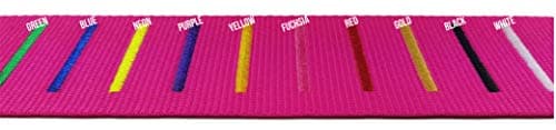Personalised Luggage Strap with Name – Custom Embroidered Suitcase Belt 180cm x 5cm – Adjustable Travel Baggage Strap for Easy Identification – 100% Polypropylene Material (Pink) — view 3