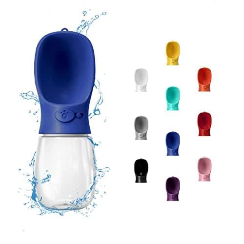 WePet Portable Dog Water Bottle, 350ml, Leak Proof Puppy Water Dispenser with Drinking Feeder for Pets Outdoor Walking, Hiking, Travel, Food Grade Plastic