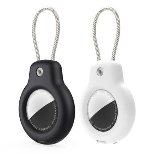 SPGUARD Compatible with Apple AirTag Secure Holder With Wire Cable