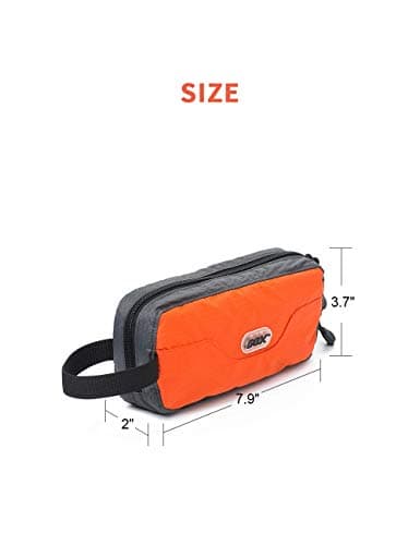 GOX Ultra Light Toiletry Bag Portable Travel Kit Organizer Multi Function Travel Bag-Size Small (Orange) — view 6