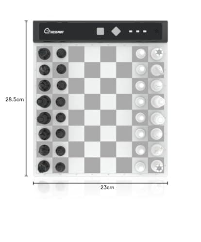 Chessnut Go Ultimate Portable Travel Electronic Chessboard with Full Piece Recognition and Strong Magnetic Adhesion - Perfect Desk or Travel Size (Grey) — view 6