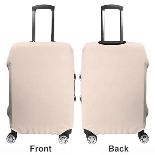 Highdi 19-32 Inch Suitcase Cover, Various Solid Color Travel Suitcase Covers, Anti-Scratch Suitcase Covers Protectors, Elastic Luggage Covers for Travel, Business (Beige,S) — view 5