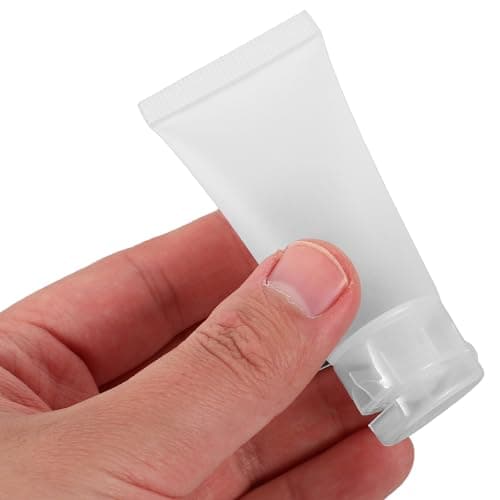 HOLIDYOYO 8pcs Refillable Leak Proof Tube Squeeze Bottles 20ml Pe Cosmetic Lotion Bottles with Toothpaste Refill Adapter for Travel Skincare Products and Shampoo — view 4