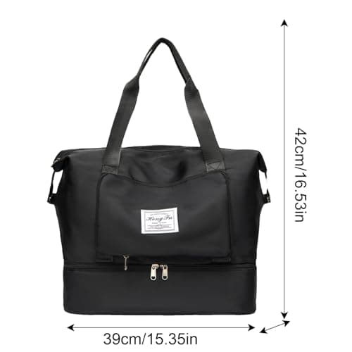 Travel Duffel Bag Foldable Organizer Bag, Reinforced Handle — view 5