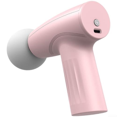Portable Fitness Trainer for mini Massage 3 Levels Low Noise 45dB USB Rechargeable for Stiffness Relief Gym Travel Pink(Pink)