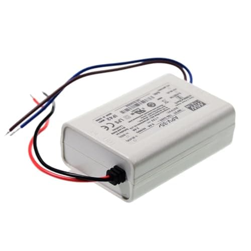 MEAN WELL APV 35W 12V 3A LED Driver， APV-35-12 AC-DC Single Output Constant Voltage Switching Power Supply Converter Transformer with IP42, Plastic Case — view 4