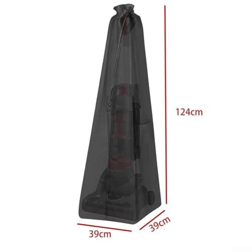 Nexbrill Upright Vacuum Cleaner Storage Bag 210D Oxford Cloth with PVC Coating Waterproof Dustproof ive Cover for Most Upright Vacuums 50x15x15 Inch Black with Extra Accessory Compartment(black) — view 4
