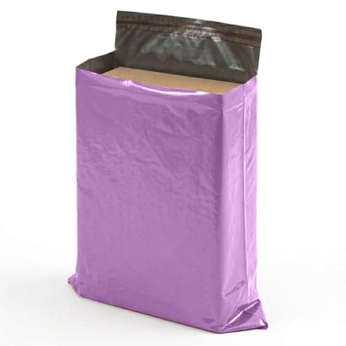 iSOUL Parcel Bags, 17x24 Vinted Strong Large Mailing Postal Postage Bags [Use in Parcel, Delivery, Shipping, Mail, Package] [432mm x 610mm] Purple Bags — view 2