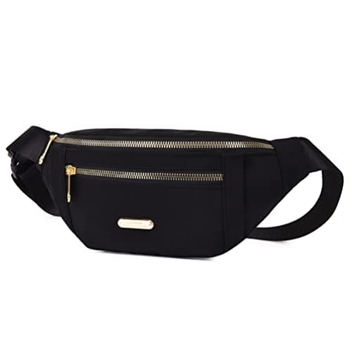 Estwell Bum Bag Fanny Pack Men Women Fashion Festival Fanny Pack Travel Waist Pack Lightweight Adjustable Waist Bag for Running Walking Hiking Jogging, Black — view 2