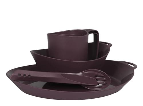 Lifeventure Ellipse Reusable 4-Piece Camping Tableware & Cutlery Set