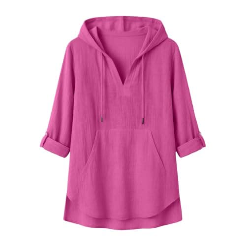 Women's Overhead Hoodie, Sweatshirt, for Road Trips and Walking, Sweat Top — view 5