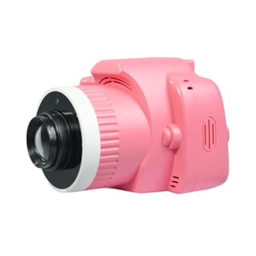 Photo Projector Camera 1080p with Music Playback Pink Plastic