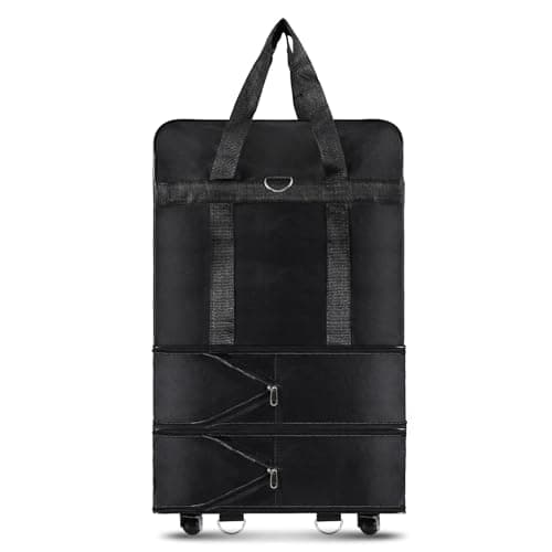 HUIOP Expandable Foldable Suitcase Collapsible Rolling Travel Luggage Bag for Men Women,travel suitcase — view 2
