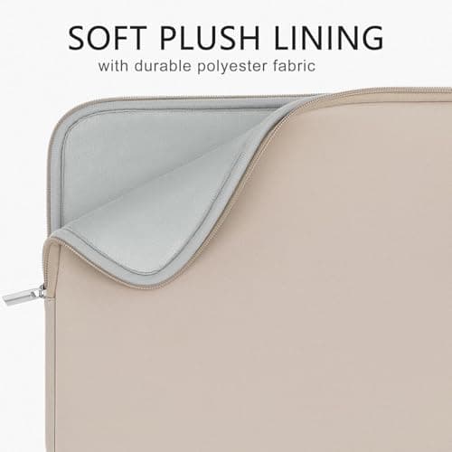 RAINYEAR 15.6 Inch Laptop Sleeve Carrying Bag, Khaki — view 3