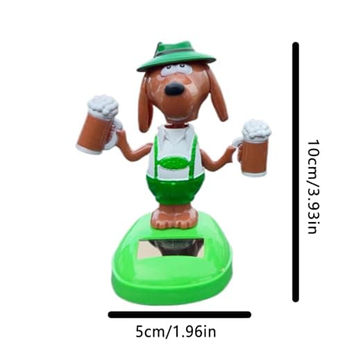 Nodding Dog – ABS | Creative Dancing Toy Hold Beer | Solar-Powered Dashboard Wagging Dog For Car Decoration, Cute Animated Figurine, Desk And Shelf Display, Kids And Adults Fun Gift, Home, Office, Tra — view 6