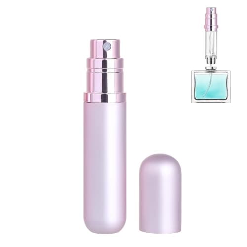 5ml Empty Perfume Spray Bottle Refillable, Travel Perfume Atomiser (Pink)