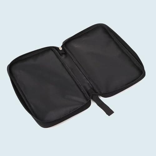 ZHAOYCSH Table Tennis Racket Case - Soft Cover Paddle Bag (27x17 cm) | Durable & Lightweight Ping Pong Paddle Case | Scratch-Resistant Travel Organiser for Indoor Sports Accessories (Black, 1-Pack) — view 6