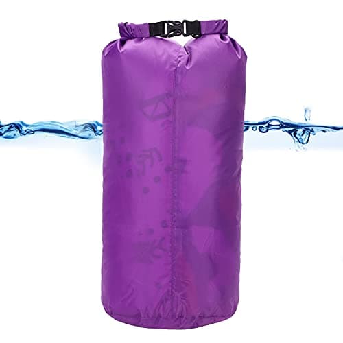 IBLUELOVER Waterproof Dry Bag 15L Floating Dry Sack Roll Top Dry Compression Sack Keeps Phone Gears Dry for Travel Camping Swimming Kayaking Boating Canoeing Rafting Snowboarding