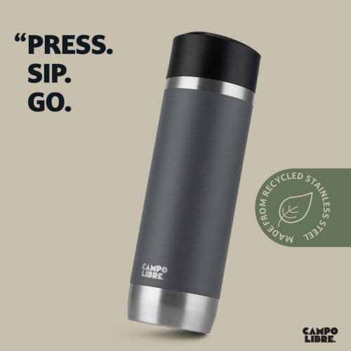Campo Libre® Anto Travel Mug 450ml – Premium Insulated Coffee Cup to Go with One-Touch Leakproof Lid, Double-Wall Stainless Steel Coffee Mug, Keeps Drinks Hot for 6h — view 2