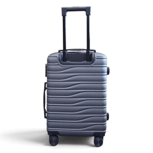 Infinity Leather Hard Shell Grey Cabin 56 x 36 x 23 cm Secure Luggage Suitcase Suitable for Easyjet, Ryanair — view 6