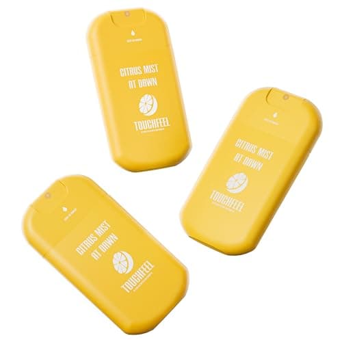 Power Mist Hand Sanitizer Spray, Scented Hydrating Hand Sanitizers Travel Size Refillable, Pocket Portable 3-Pack (Citrus mist at dawn) 0.93Fl Oz 460-Sprays Each