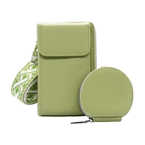 Long Keeper Crossbody Phone Bag for Women Ladies Vegan Leather Small Phone Purse with Coin Purse Card Holder Cross Body Bag Wallet for Travel Casual