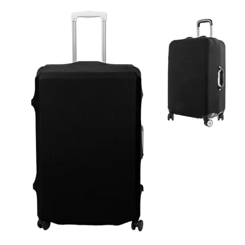 Suitcase Cover Luggage,Black Elastic Suitcase Covers Protectors,Luggage Covers for Suitcases,Dustproof Trolley Baggage Protector for 26-29 Inch Suitcase