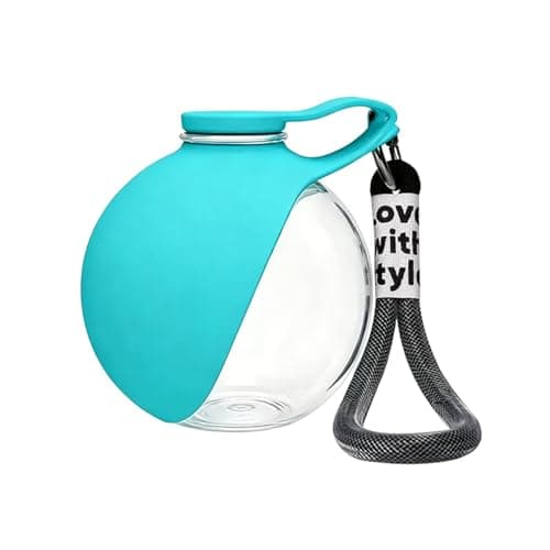 2 in 1 Portable Dog Travel Water Bottle with Silicone Bowl