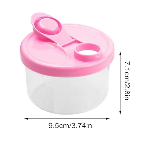 Milk Powder Dispenser Pots, Formula Dispenser with 3 Compartments, 4-Pack — view 4