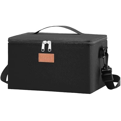 Lifewit 6.4L Insulated Lunch Bag for Men, Waterproof Cool Bag (Black)