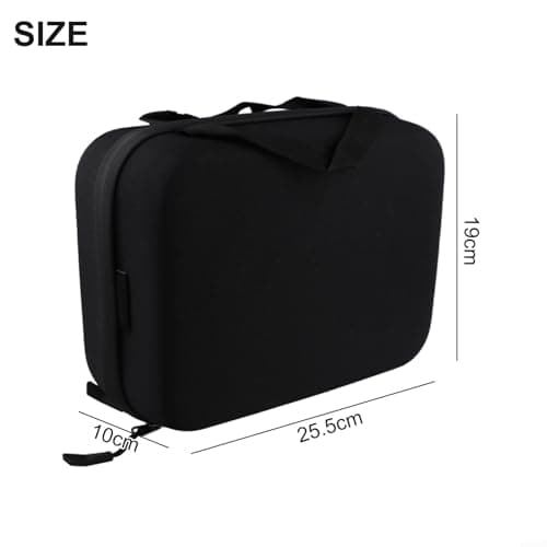 Yhenlovtt Electric Bike-Charger Storage Bag, Shockproof EVA Case for E-Bike Power Adapter and Scooter, 800D Polyester Portable Battery-Box with Handle, Black(25.5 * 19 * 10cm）) — view 4
