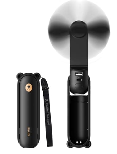 JISULIFE 3 IN 1 Portable Fan with Power Bank & Flashlight Featured
