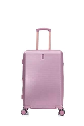 CELIMS - Linea Premium | TSA Padlock | Expandable | 8 Wheels 360 | Peach Skin | Cabin Suitcase, Large, Medium | ABS, Cloud Pink, Medium, Medium — view 2