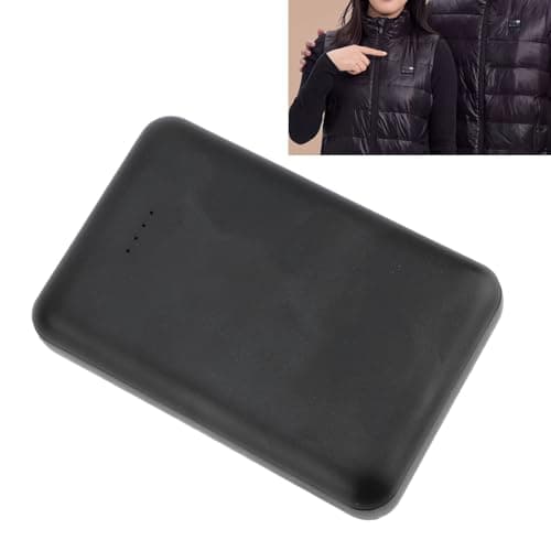 TYCIONG 10000mAh Power Bank for Heated Jackets, Lightweight Portable Charger with Digital Display, Ideal for Winter Sports Black — view 4