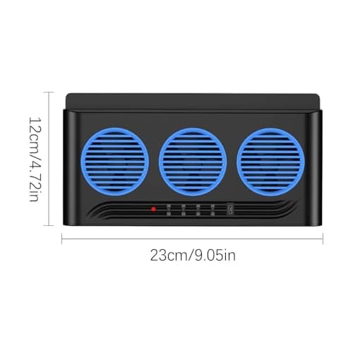 Car Fan 3 Outlets Solar Powered Cooler — view 5