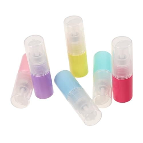 6 Pack 10ml Travel Lotion Pump Bottles Refillable Pet Pp Mini Containers